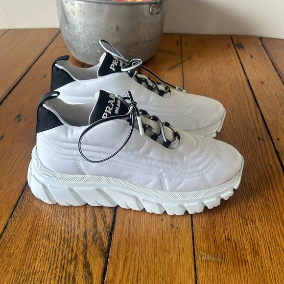 Prada White and Black Women's Sneakers